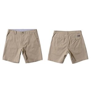 VISSLA Men's Tan Shorts eco 18” walk shorts